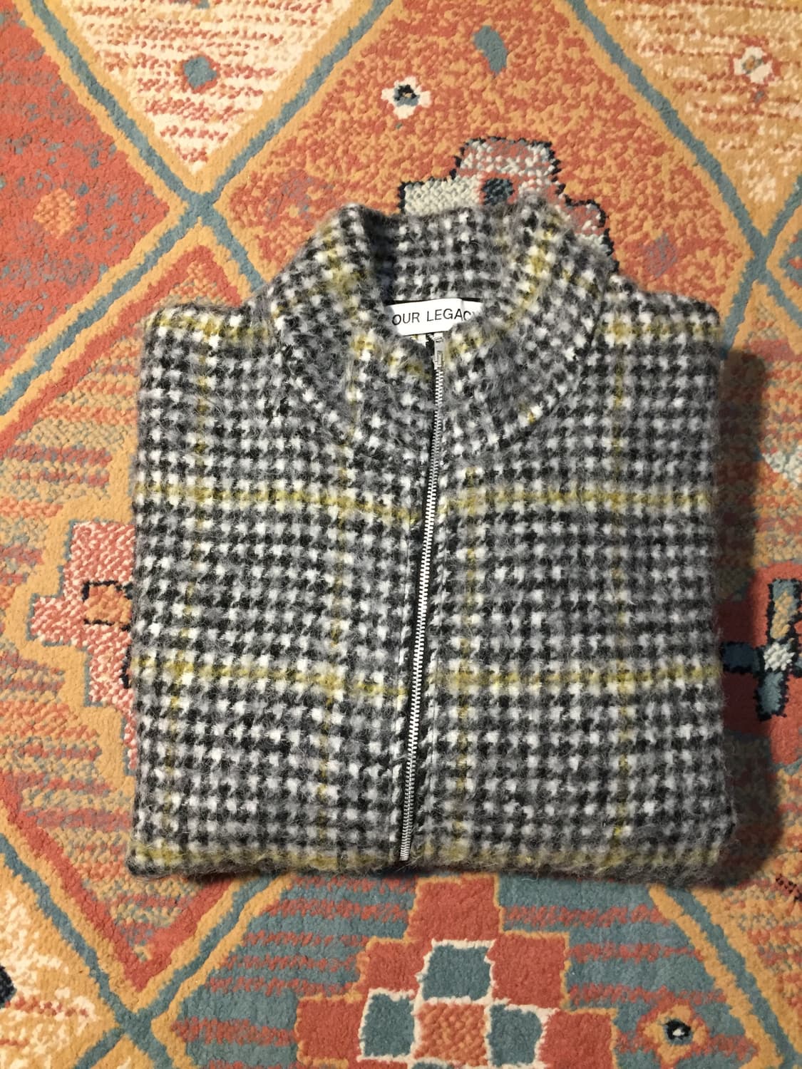 새상품 아워레가시 모헤어 슈렁큰 풀 집업 상품이미지8