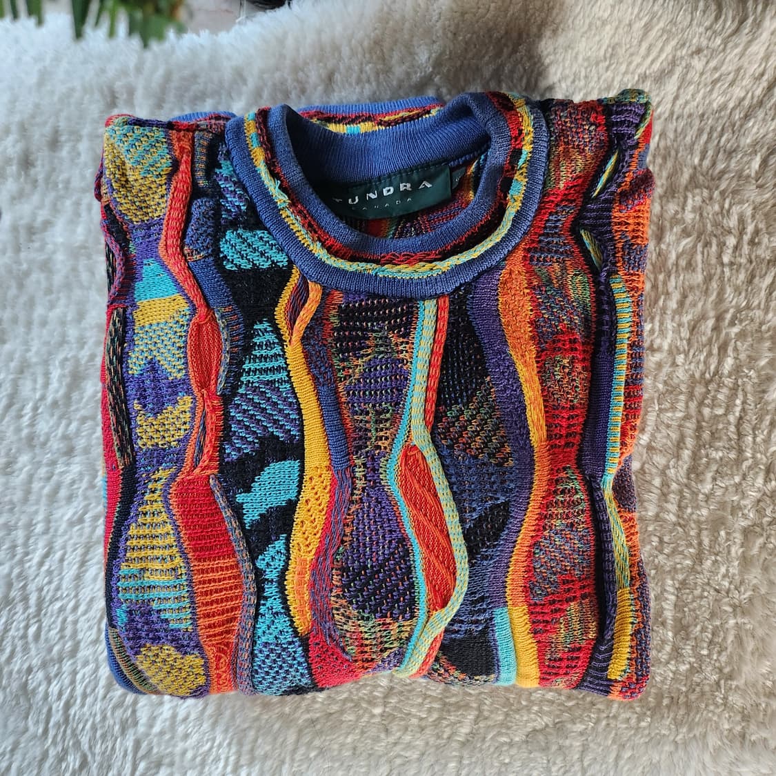TUNDRA 툰드라 케이블 패던 니트 여성 빈티지 스웨터 상품이미지6