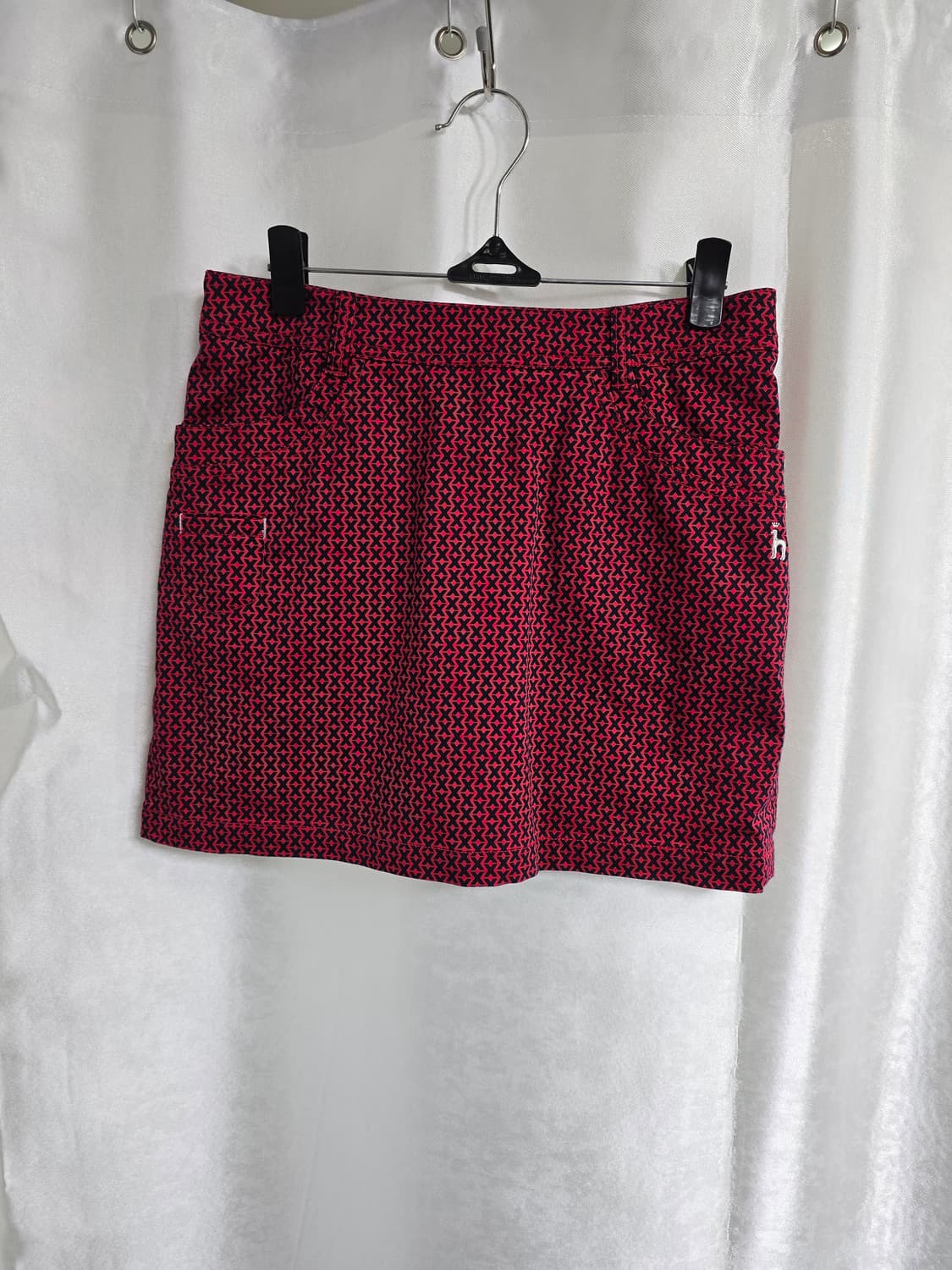 해지스 골프 레드 패턴 미니스커트 (1779) 상품이미지1