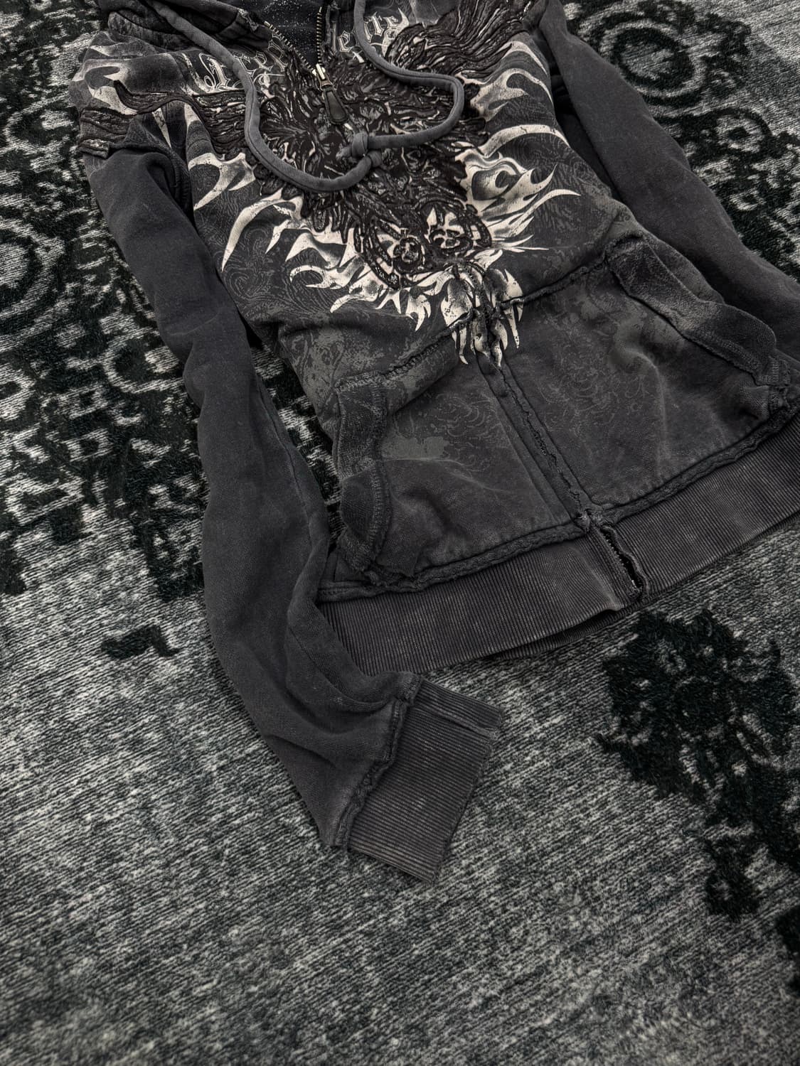 Prepotente 00s y2k washing hoodie 상품이미지4