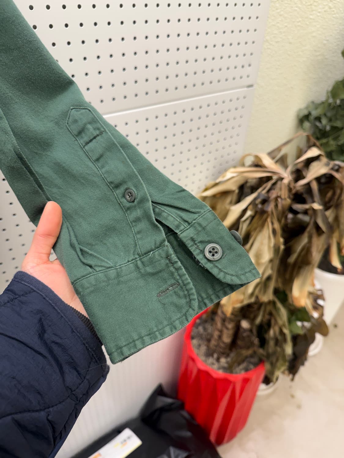 칼하트 그린 투포켓 워크 셔츠 U576 상품이미지3