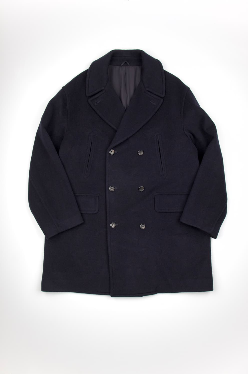  Blurhms 울 멜튼 피코트 다크 네이비 상품이미지1