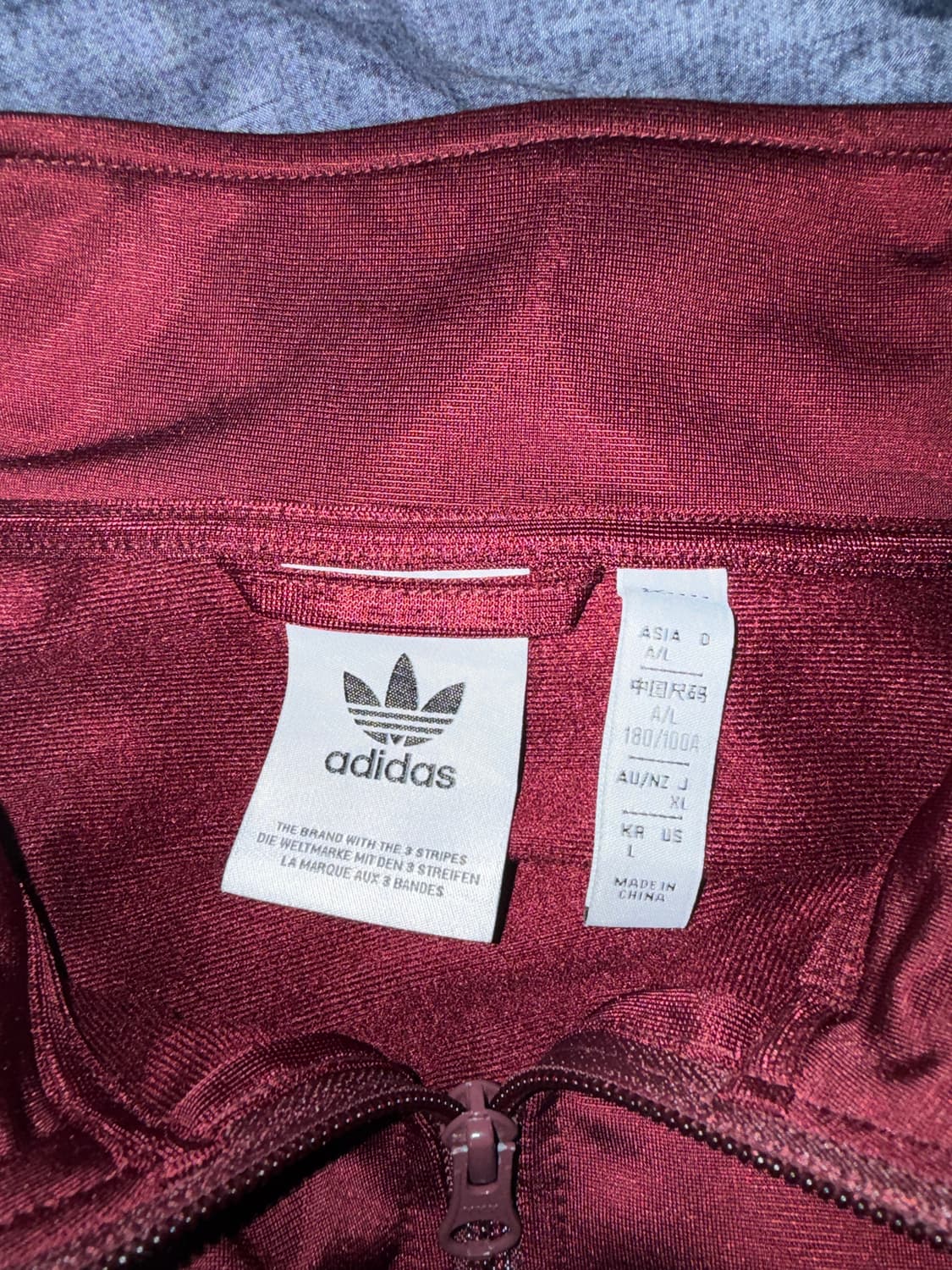 아디다스 져지 버건디 상품이미지2