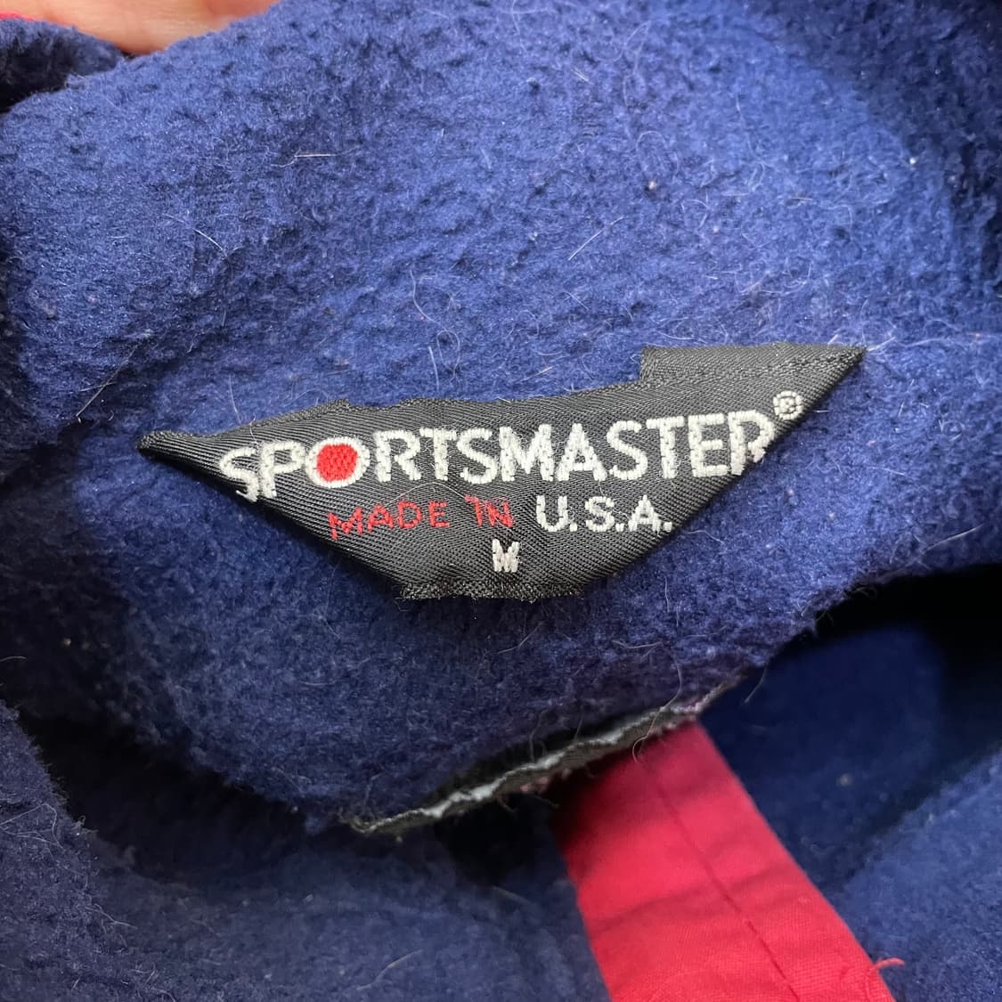 U.S.A. 레드 안감기모 봄버 자켓 점퍼 M 상품이미지6