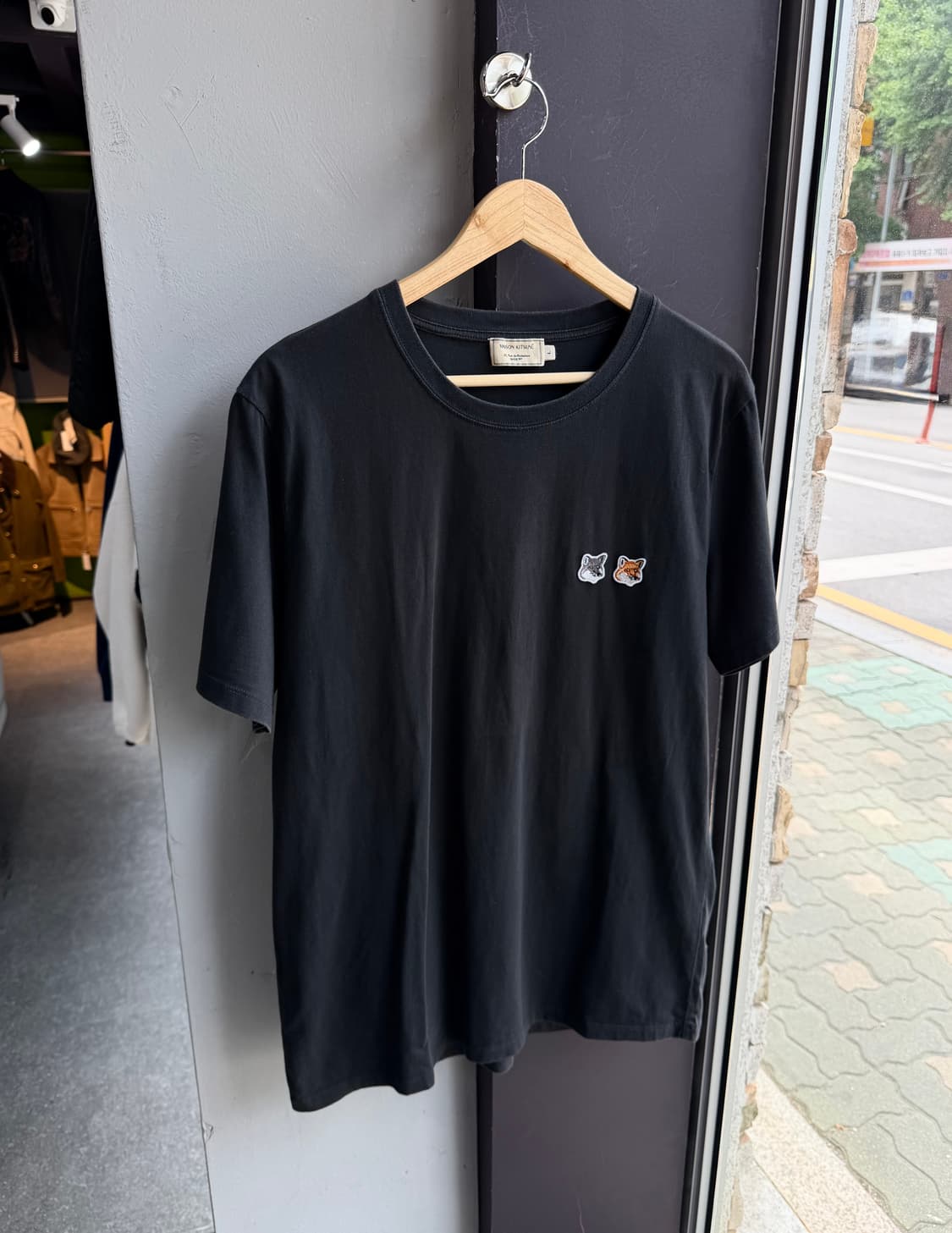 L/ 메종키츠네 더블폭스 라운드 반팔 상품이미지4