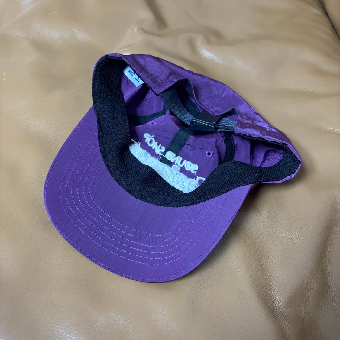 Balansa x Monkids 발란사 콜라보 6패널 볼캡 모자 퍼플 상품이미지6