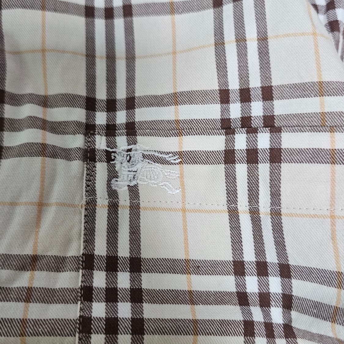 버버리 베이지 브라운 셔츠 L 상품이미지3