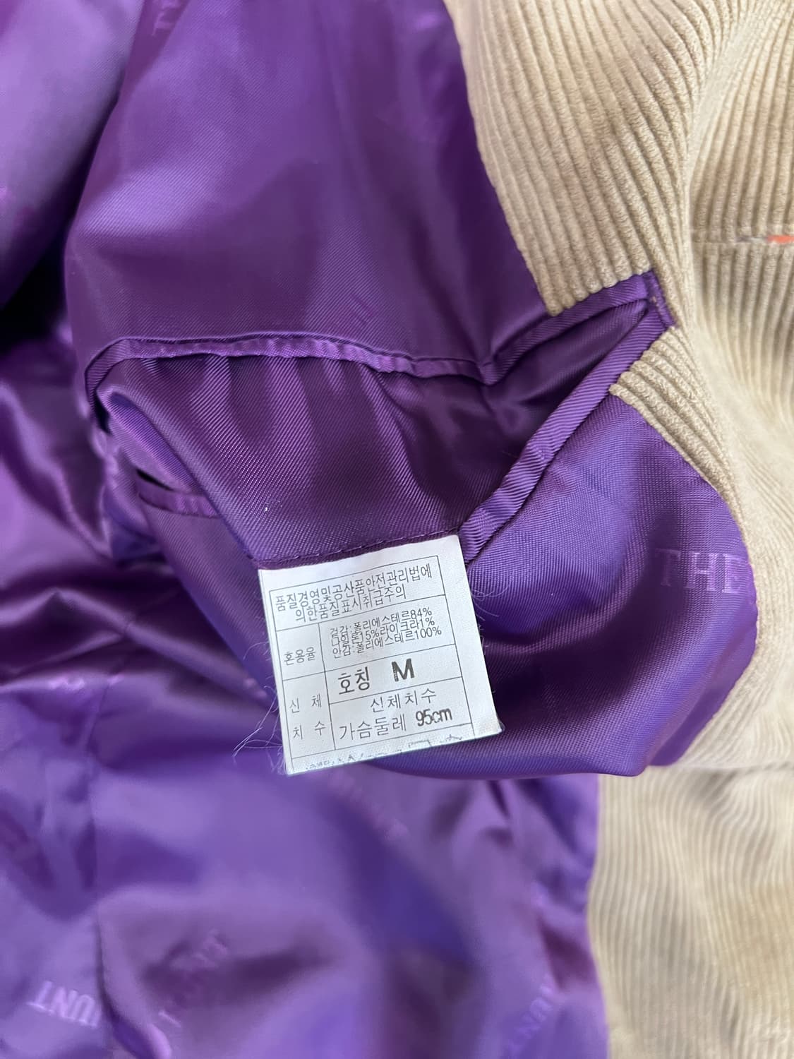 [M] 더헌트 코듀로이 빈티지 블레이저 베이지 상품이미지5