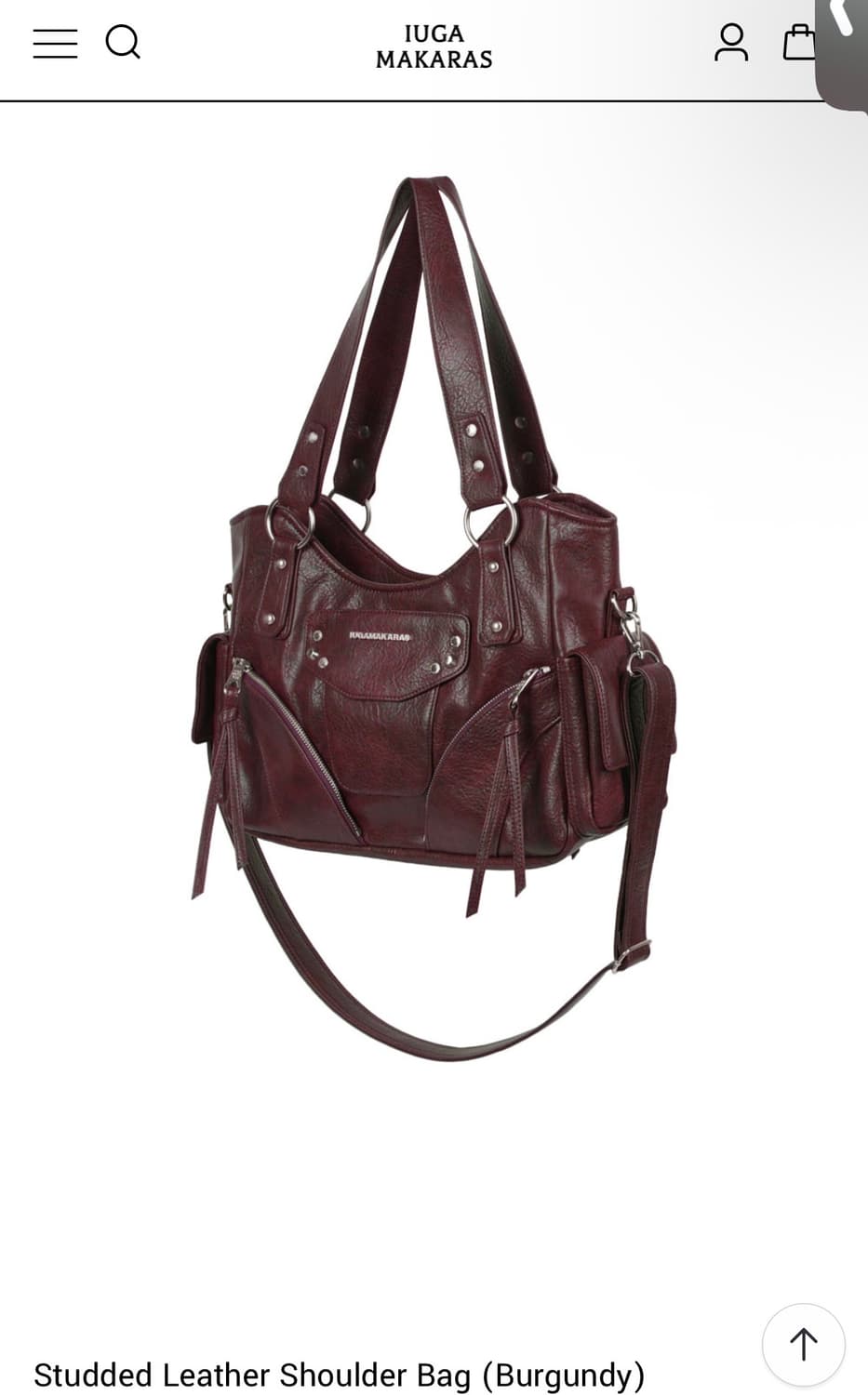 이우가마카라스) Studded Leather Shoulder Bag 상품이미지1