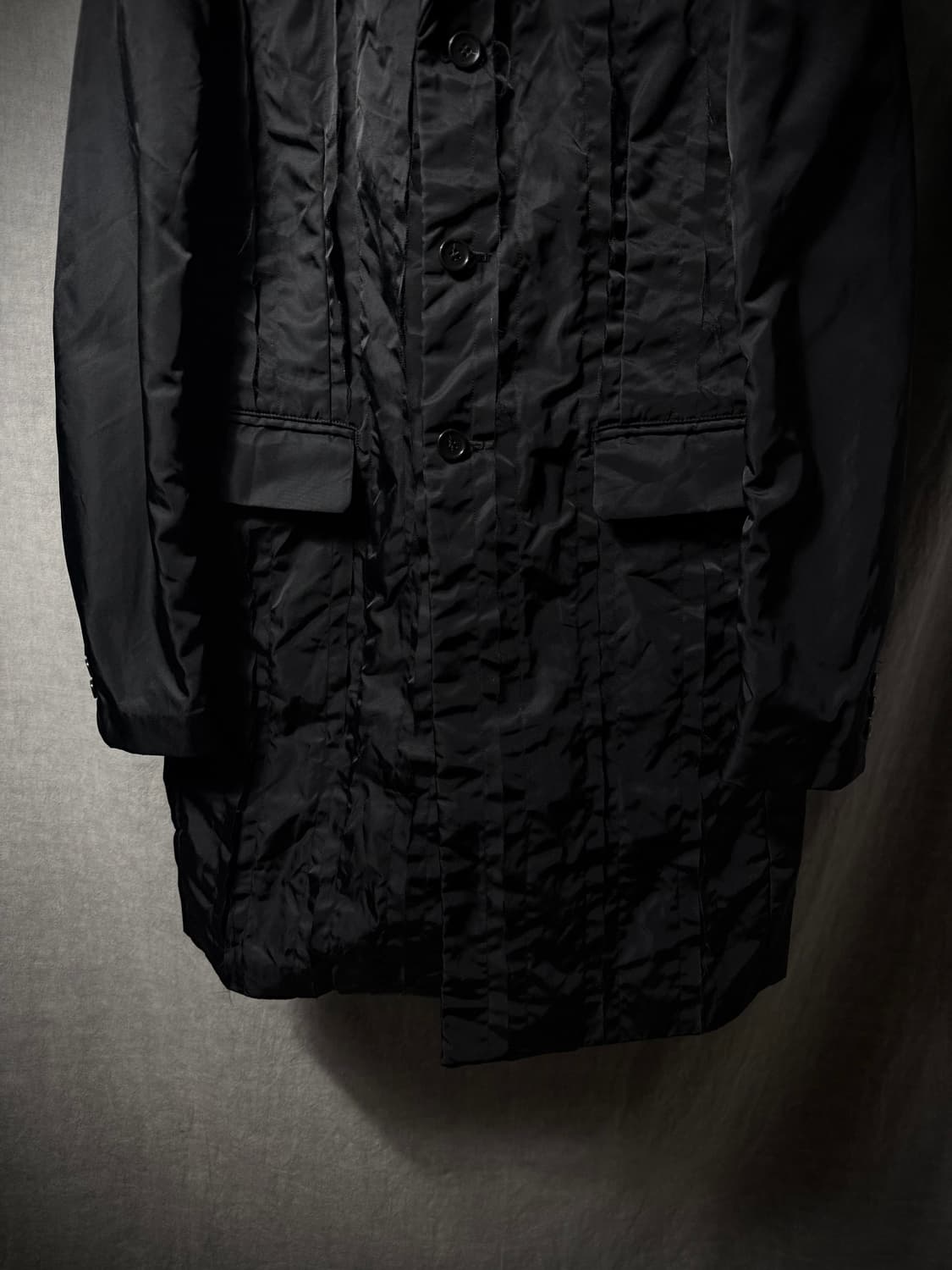 Comme des Gancon Black 19SS Cut Off Coat 상품이미지5