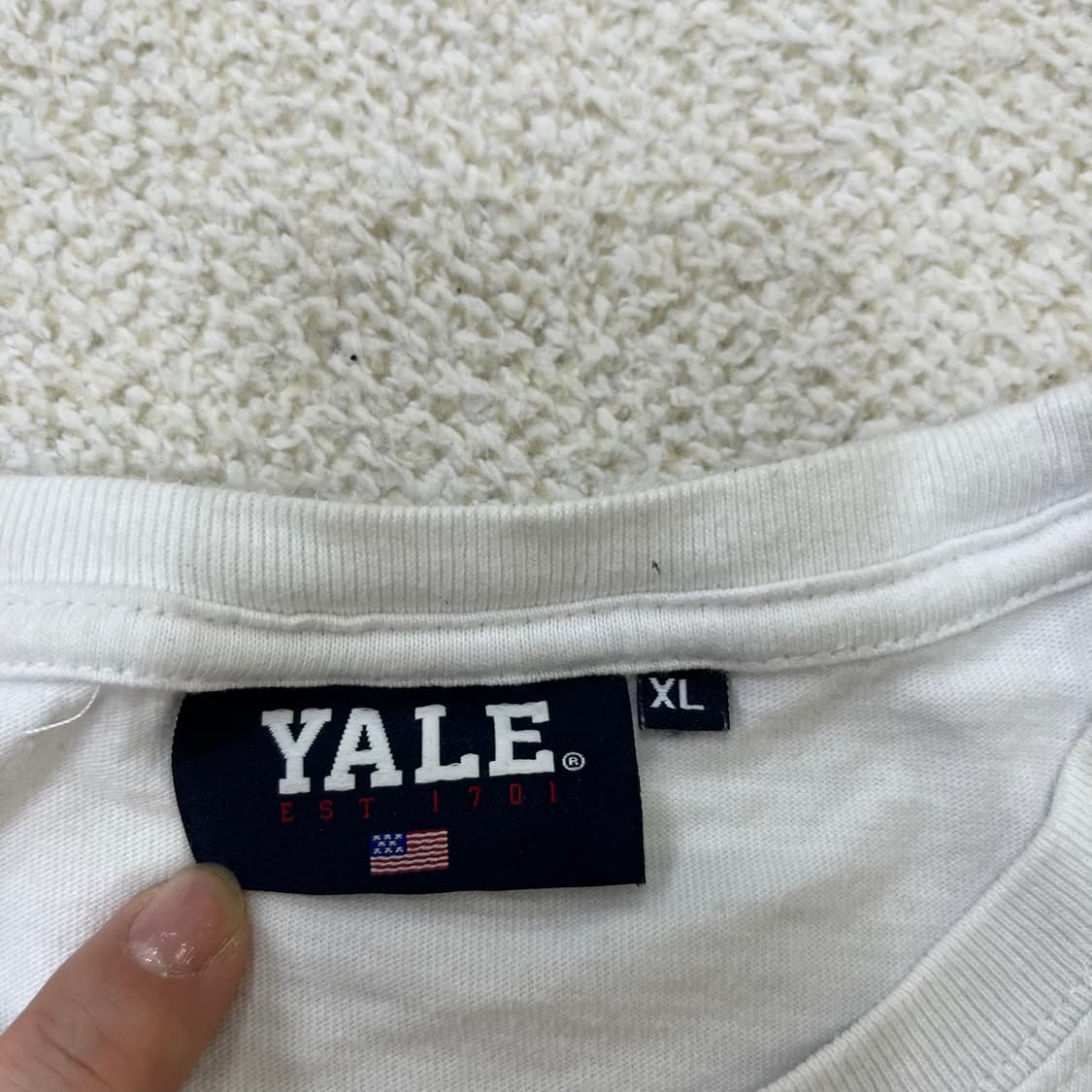 XL 예일 빅로고 반팔 티셔츠 0323M 상품이미지2