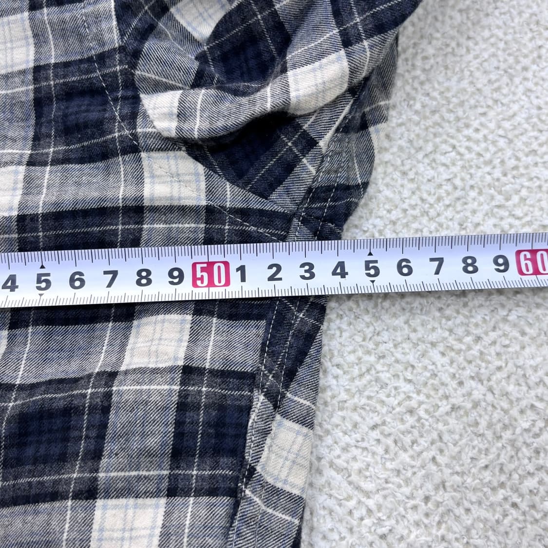 L 유니클로 체크 패턴 긴팔 셔츠 0427E 상품이미지6