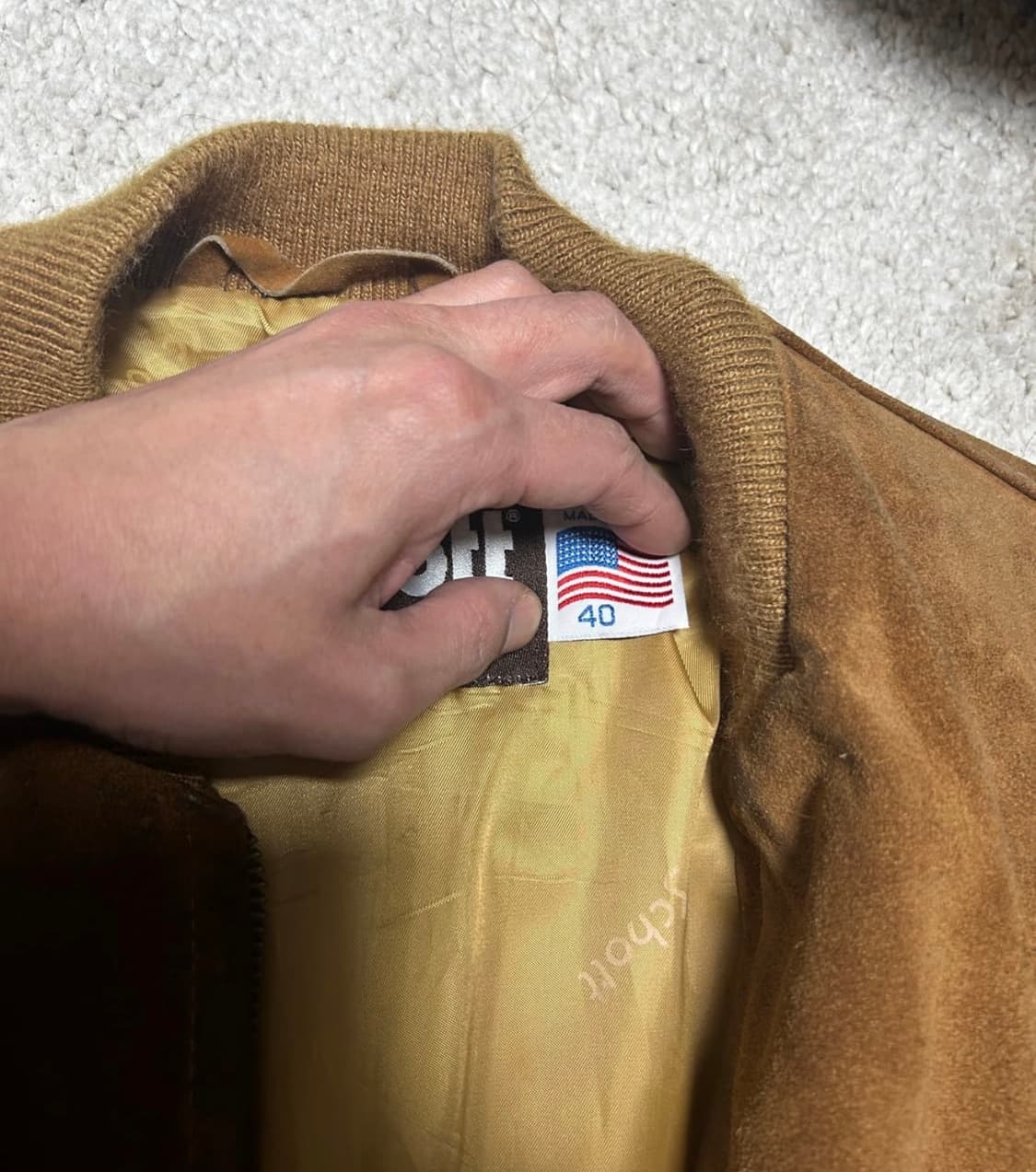  쇼트schott 스웨이드 자켓 40 상품이미지5