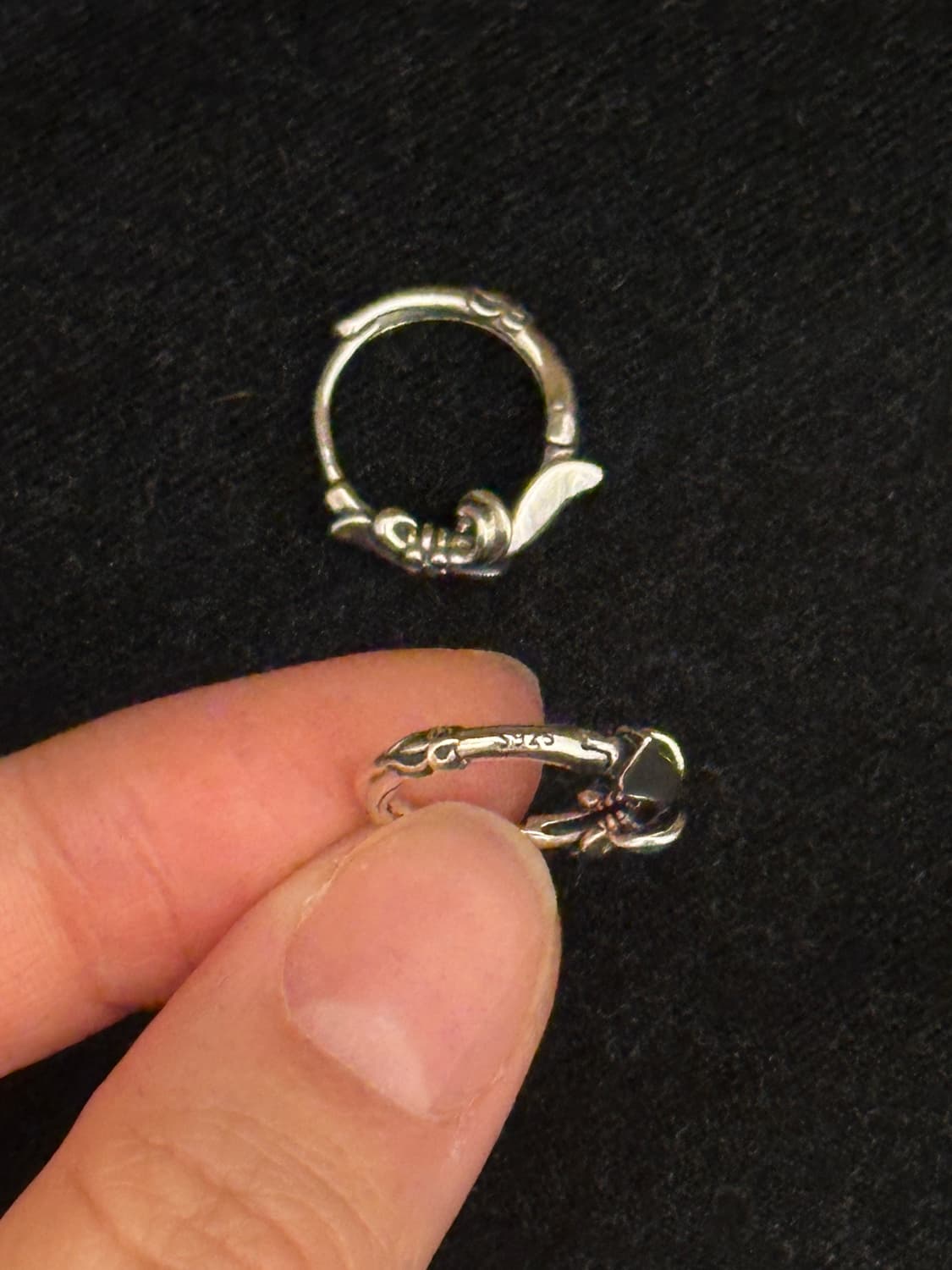 Blooming Arc 925sipver Hoop earring 상품이미지4