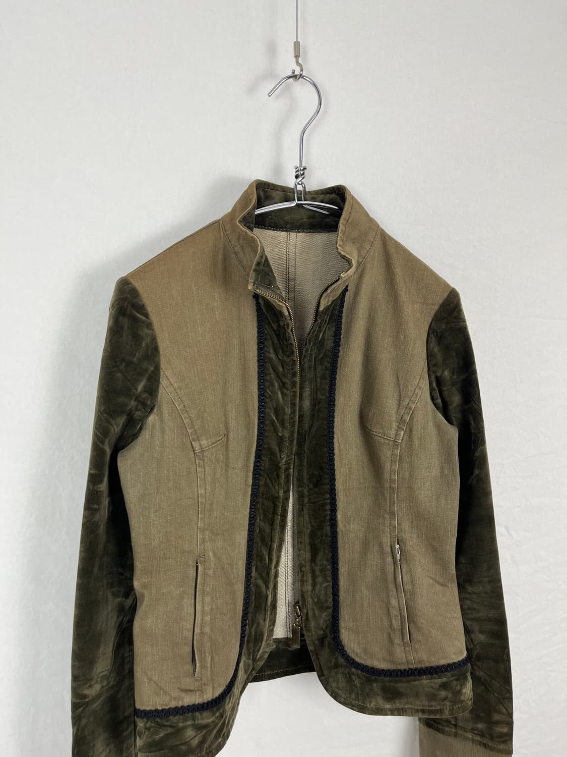 Vintage (maede in japan) 벨벳 도킹자켓 상품이미지4