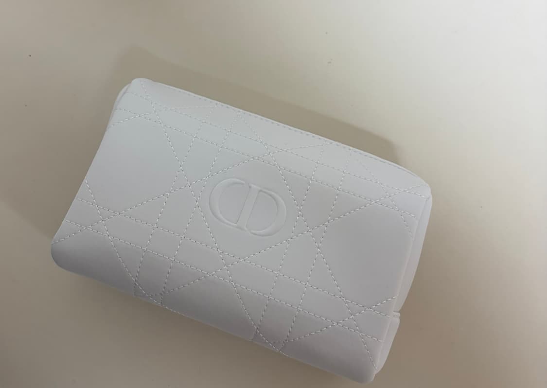 새상품) 디올 까나쥬 화이트 파우치 상품이미지2