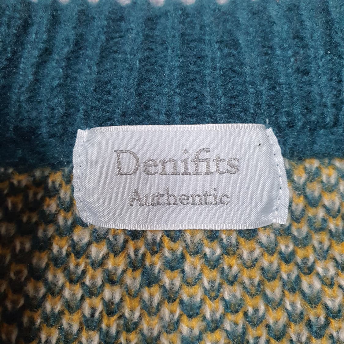 ✨ (바배) Denifits 패턴 니트 맨투맨 상품이미지3