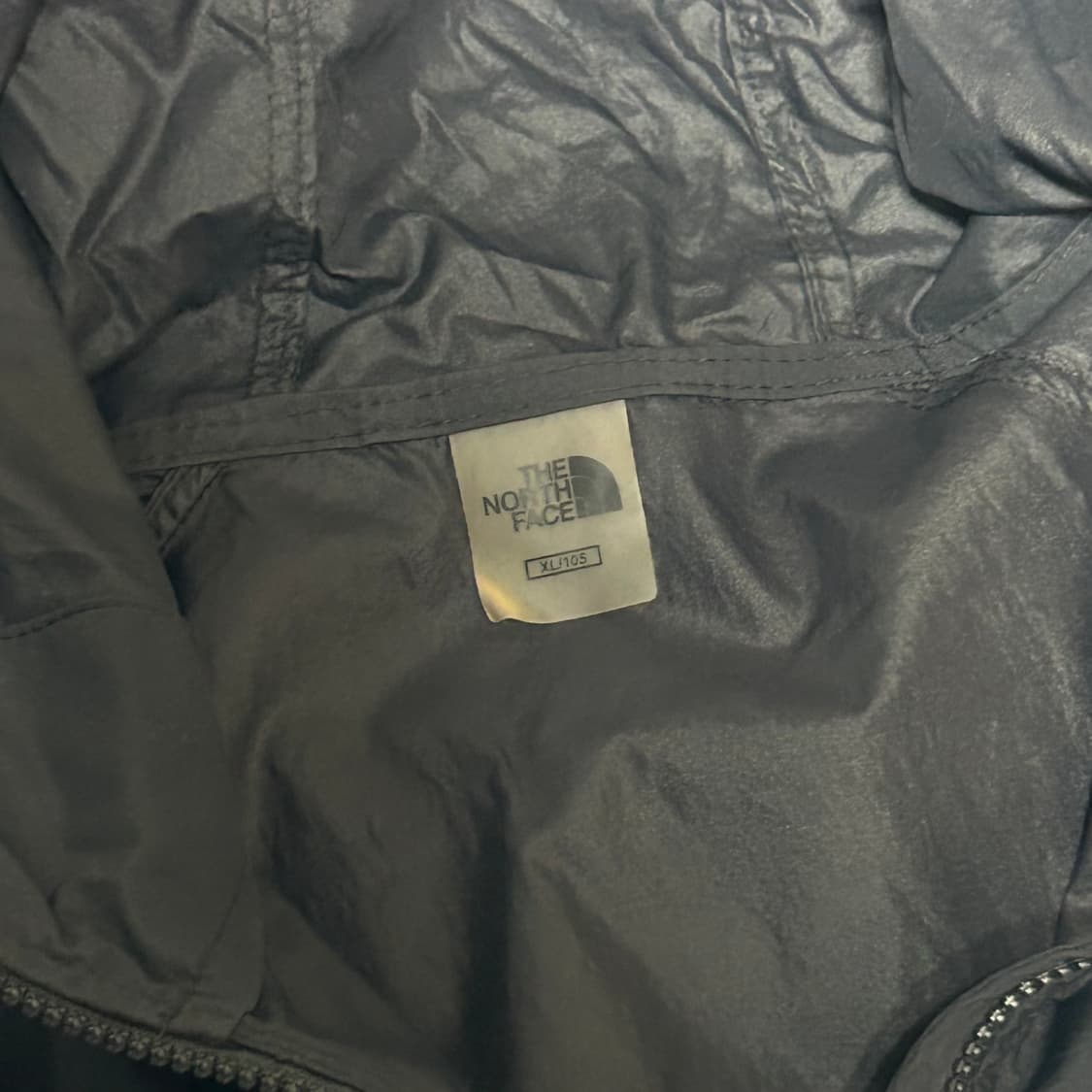 XL 노스페이스 블랙 후드 바람막이 상품이미지4