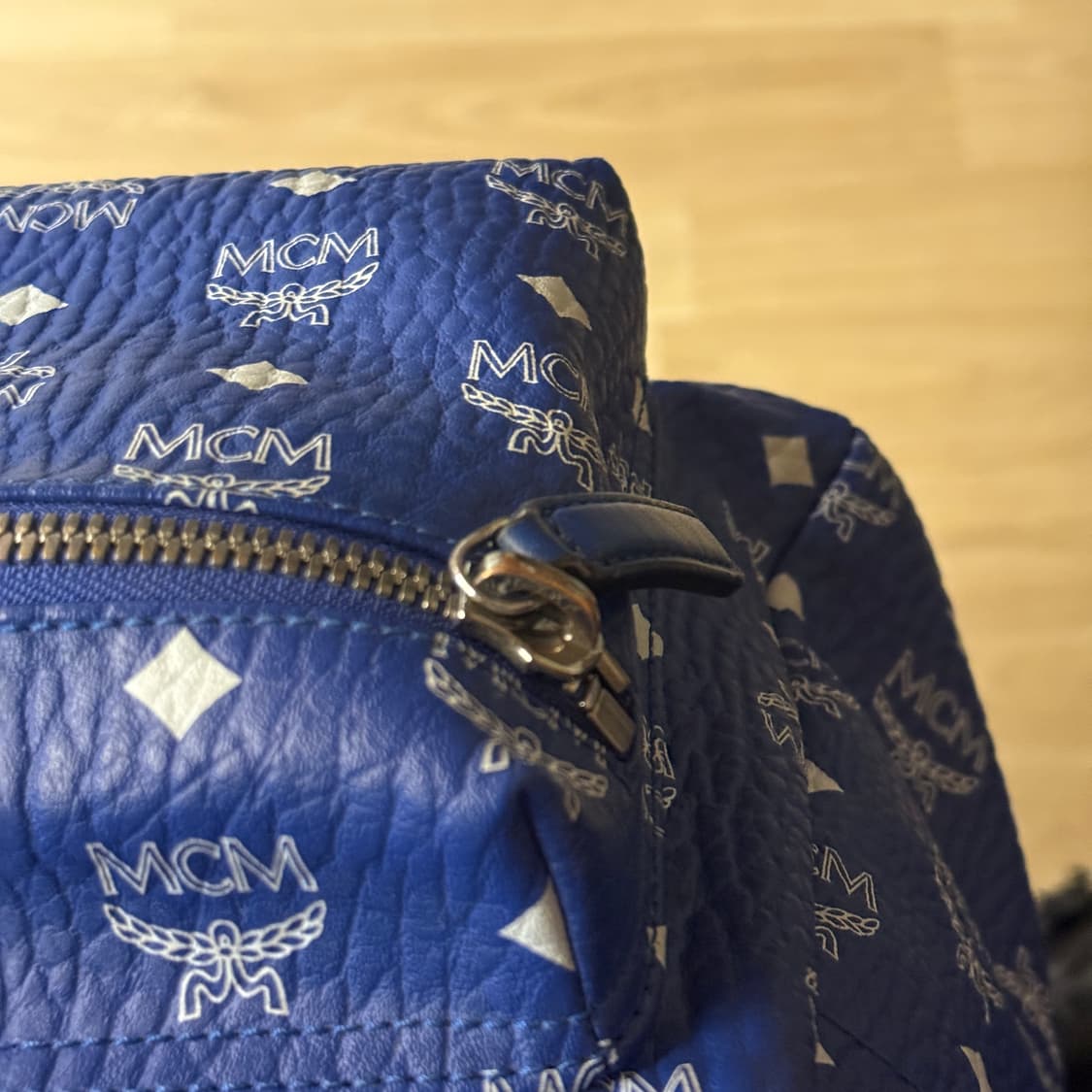 Rare* MCM 백팩 블루 상품이미지4