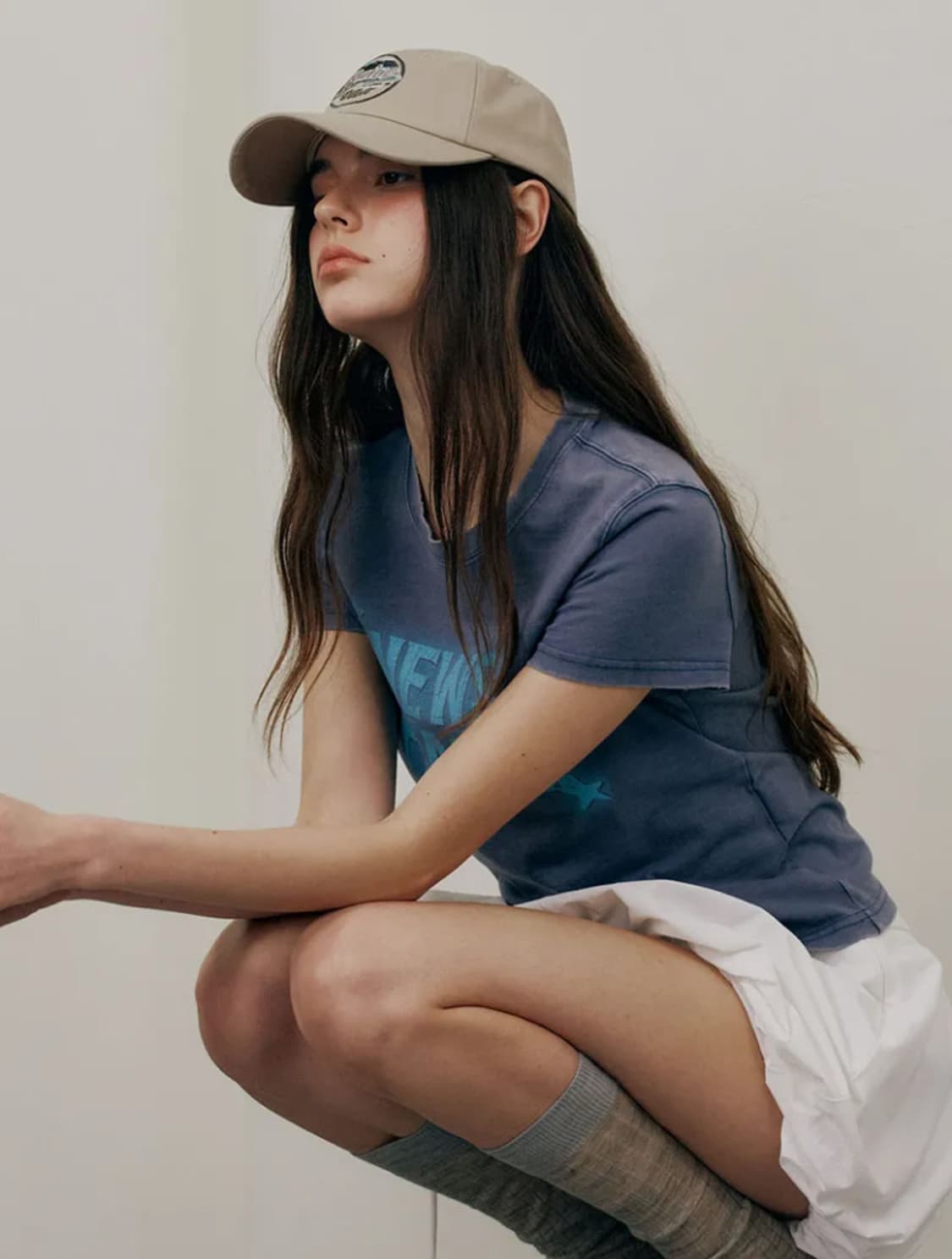 레이브 워싱 코튼 볼캡 베이지 상품이미지3