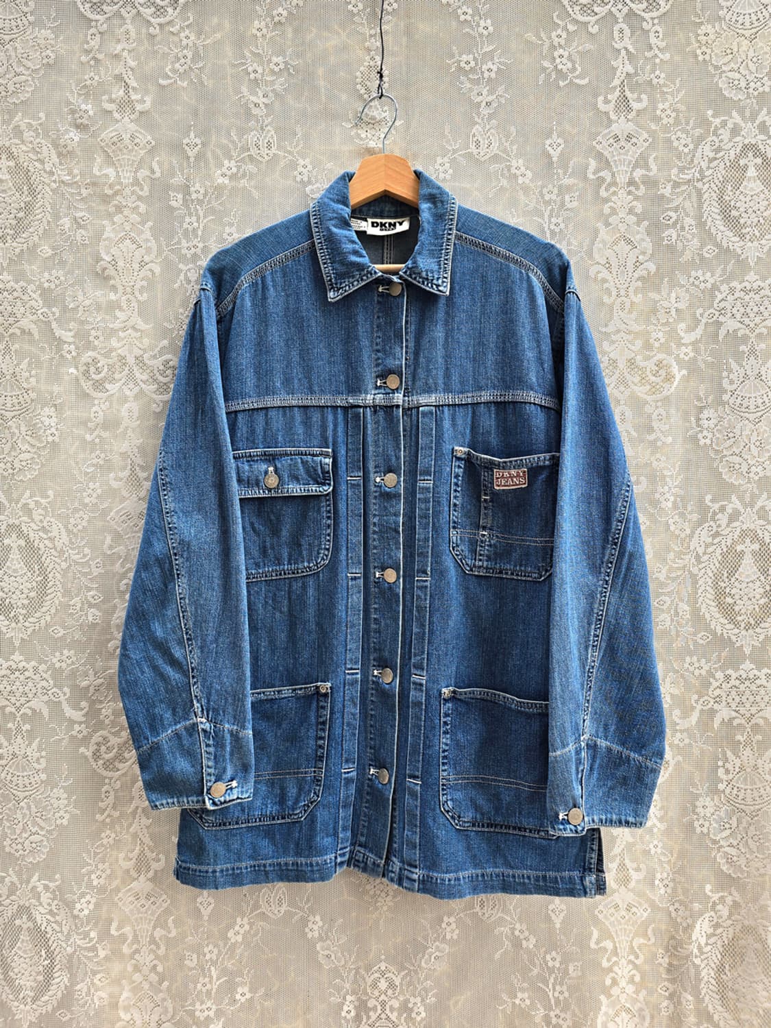90s DKNY 데님 커버올 상품이미지1