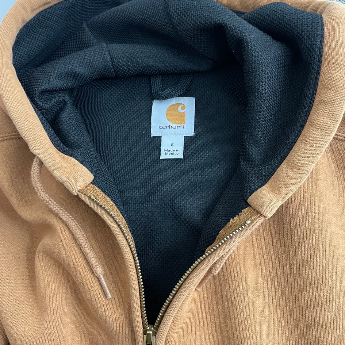 칼하트 레인디펜더 써멀 후드집업 브라운 S 상품이미지3