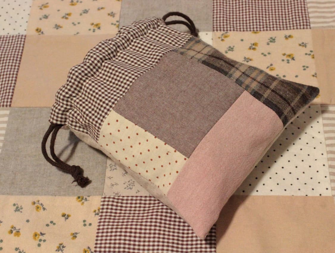 핸드메이드 패치워크 스트링 파우치 상품이미지5