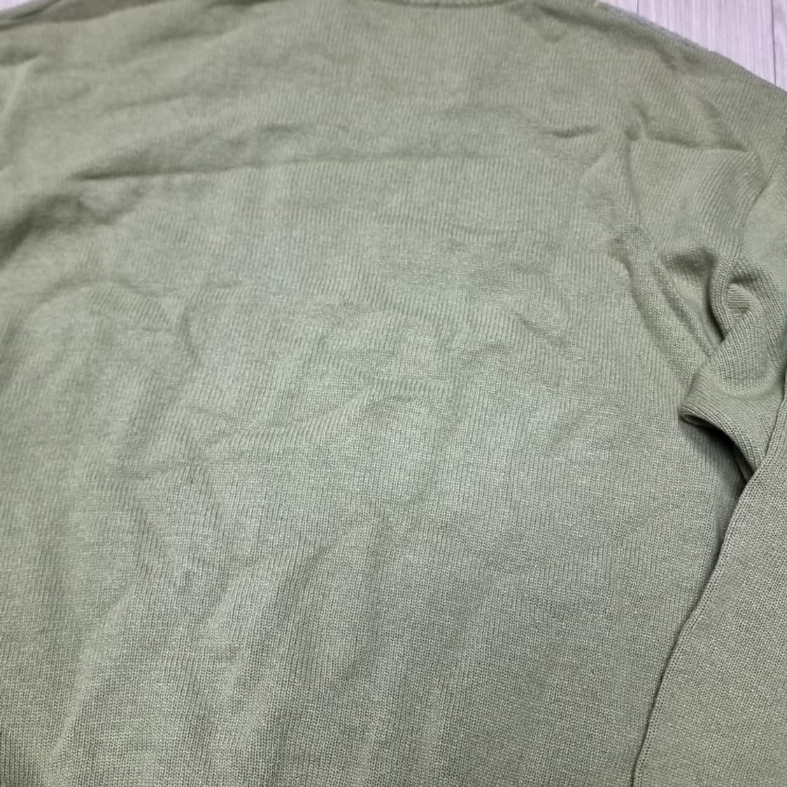 메이드인제팬 먼씽 Munsingwear 올리브색 패턴 니트(100) 상품이미지8