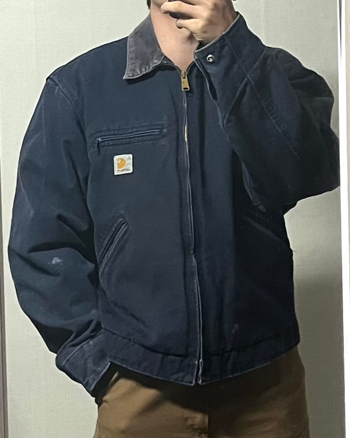 칼하트 디트로이트 자켓 다크네이비 상품이미지2