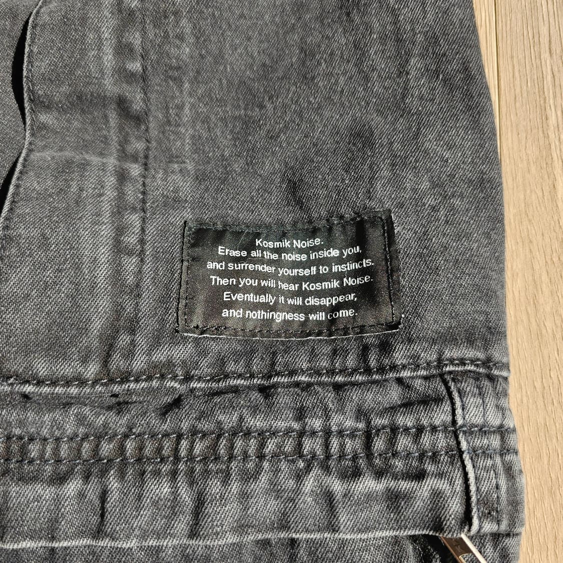 XL 33~34) GU 지유 x 언더커버 데님 컨버터블 와이드 카고 팬츠 상품이미지5