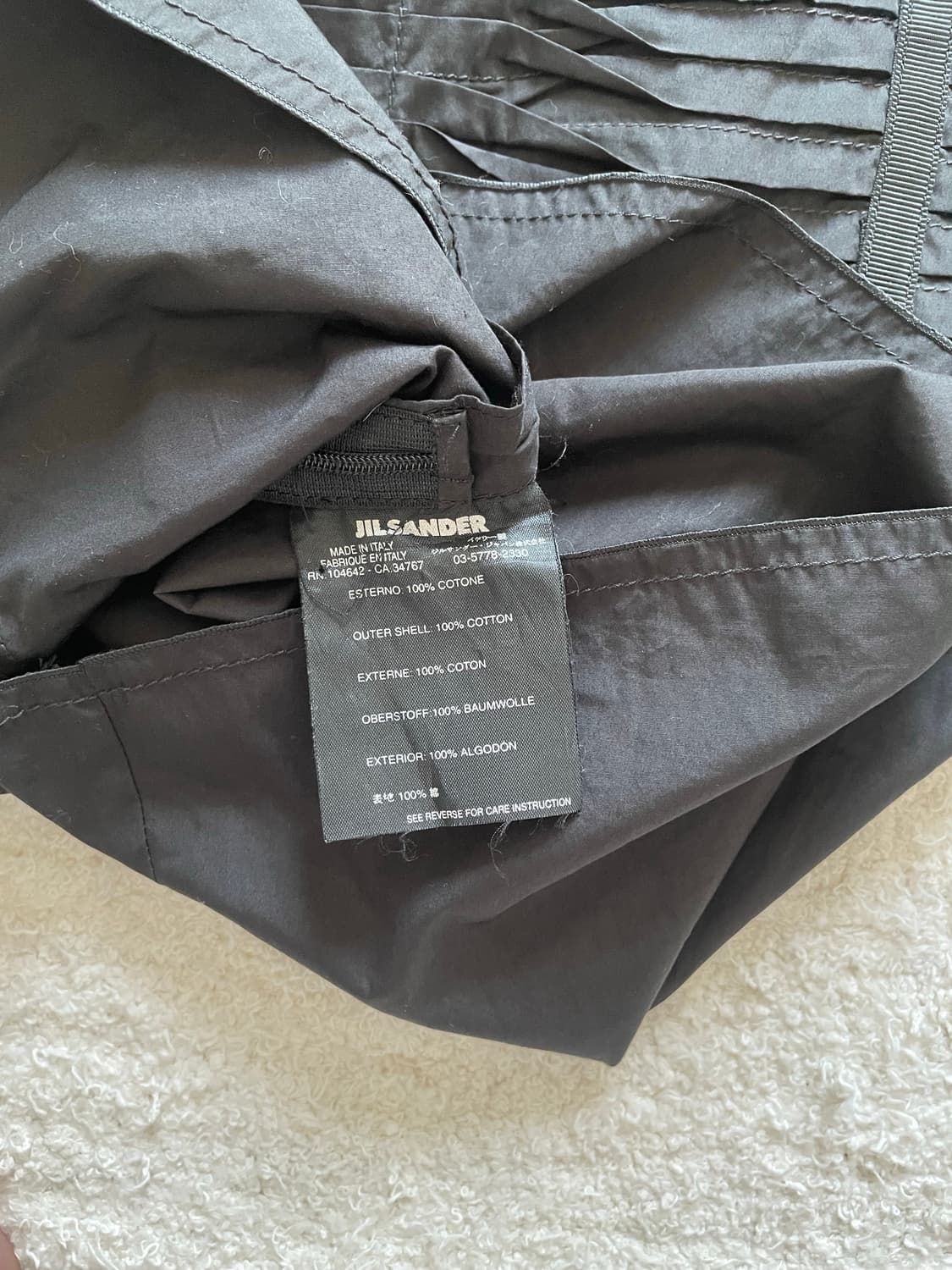 질 샌더 플리츠 슬리브리스 탑 상품이미지6