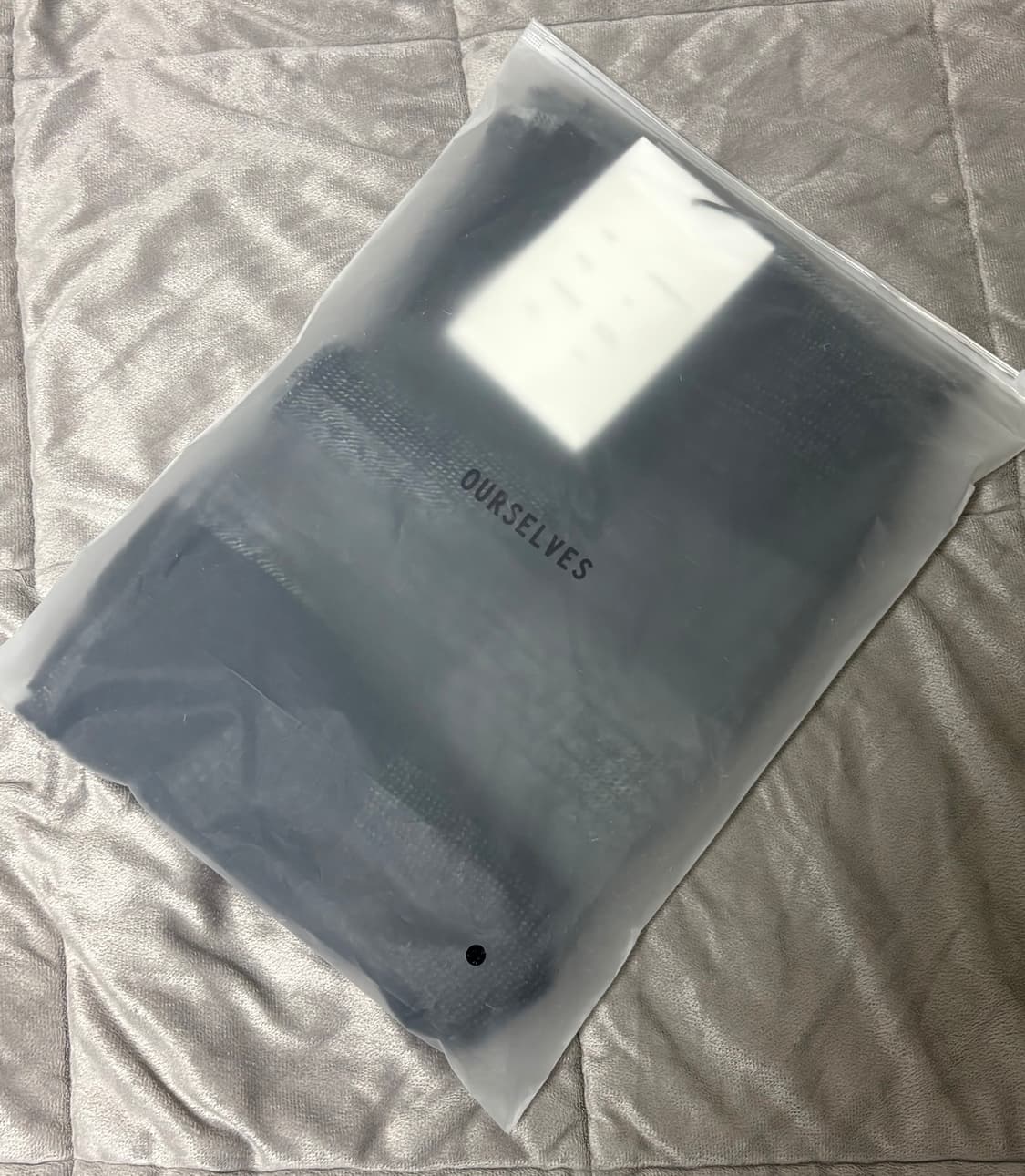 새상품) 아워셀브스 워시드 울 스카프 머플러 블랙 상품이미지1