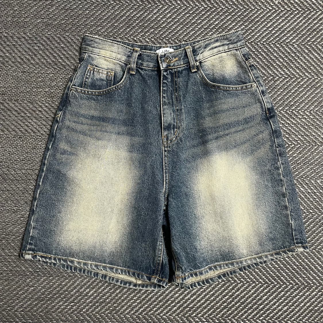 JJIM 빈티지 워싱 데님 버뮤다 팬츠y 5381 상품이미지2