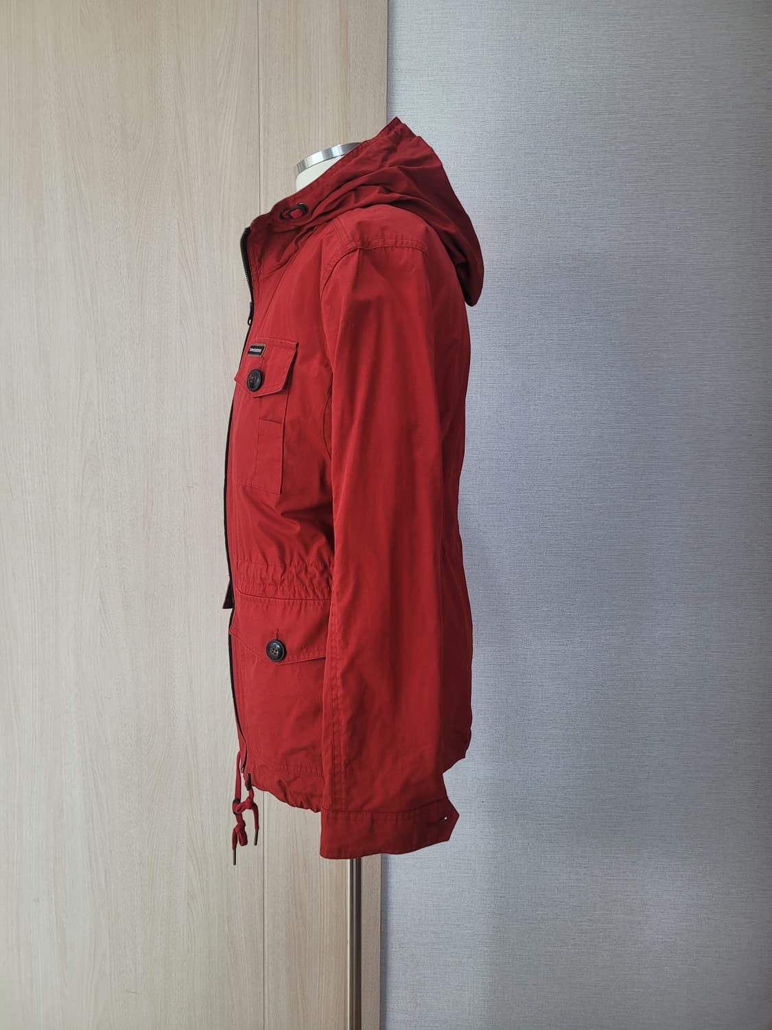 뉴발란스 NewBalance 야상 후드 바람막이 100 레드 상품이미지4