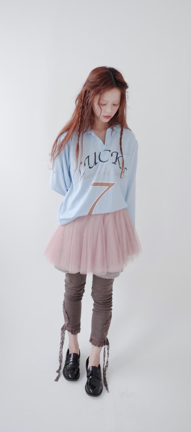 샵페어리 The lucky 7 polo shirt 럭키 폴로 셔츠 상품이미지1