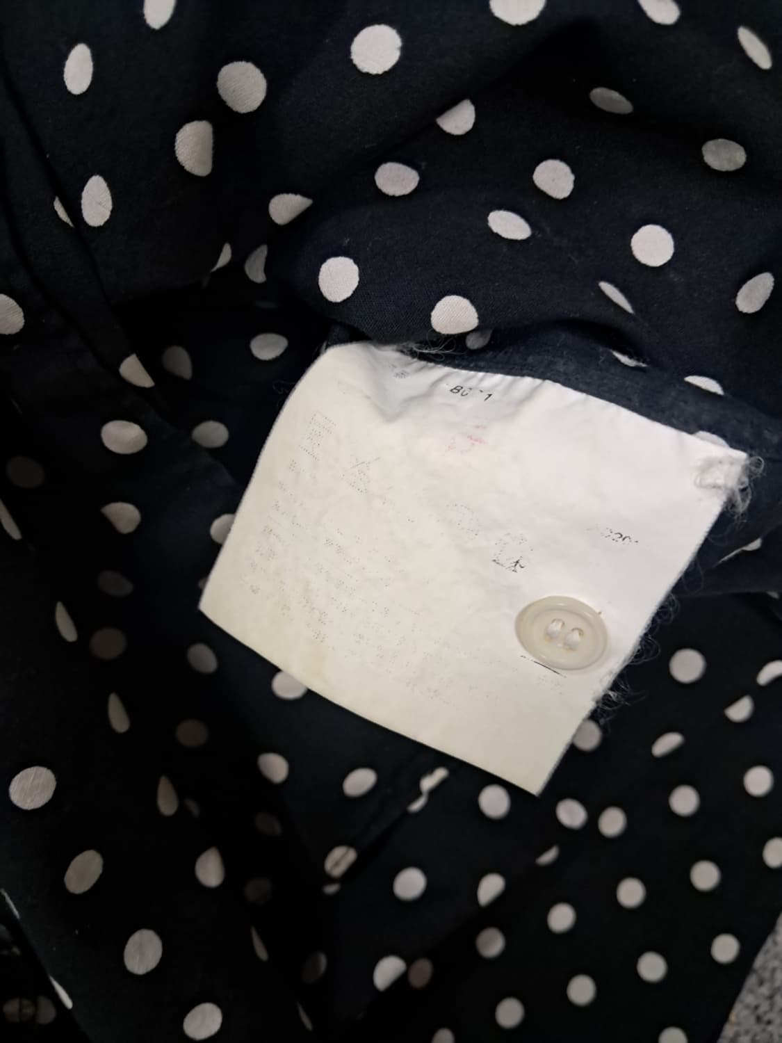 꼼데가르송 도트 남방 상품이미지4