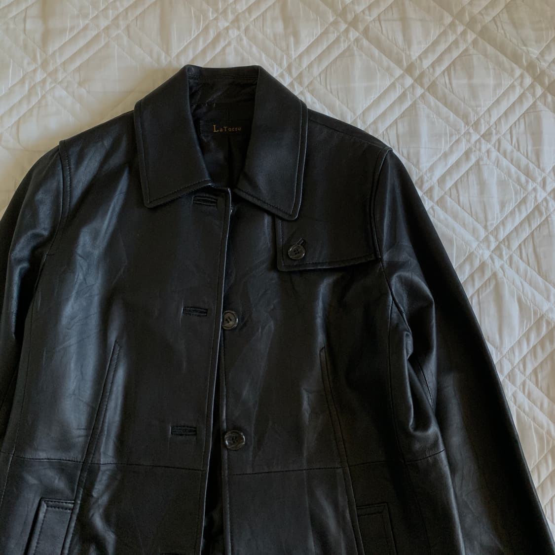LA TORRE SHEEPSKIN 100% Leather Jacket 상품이미지3