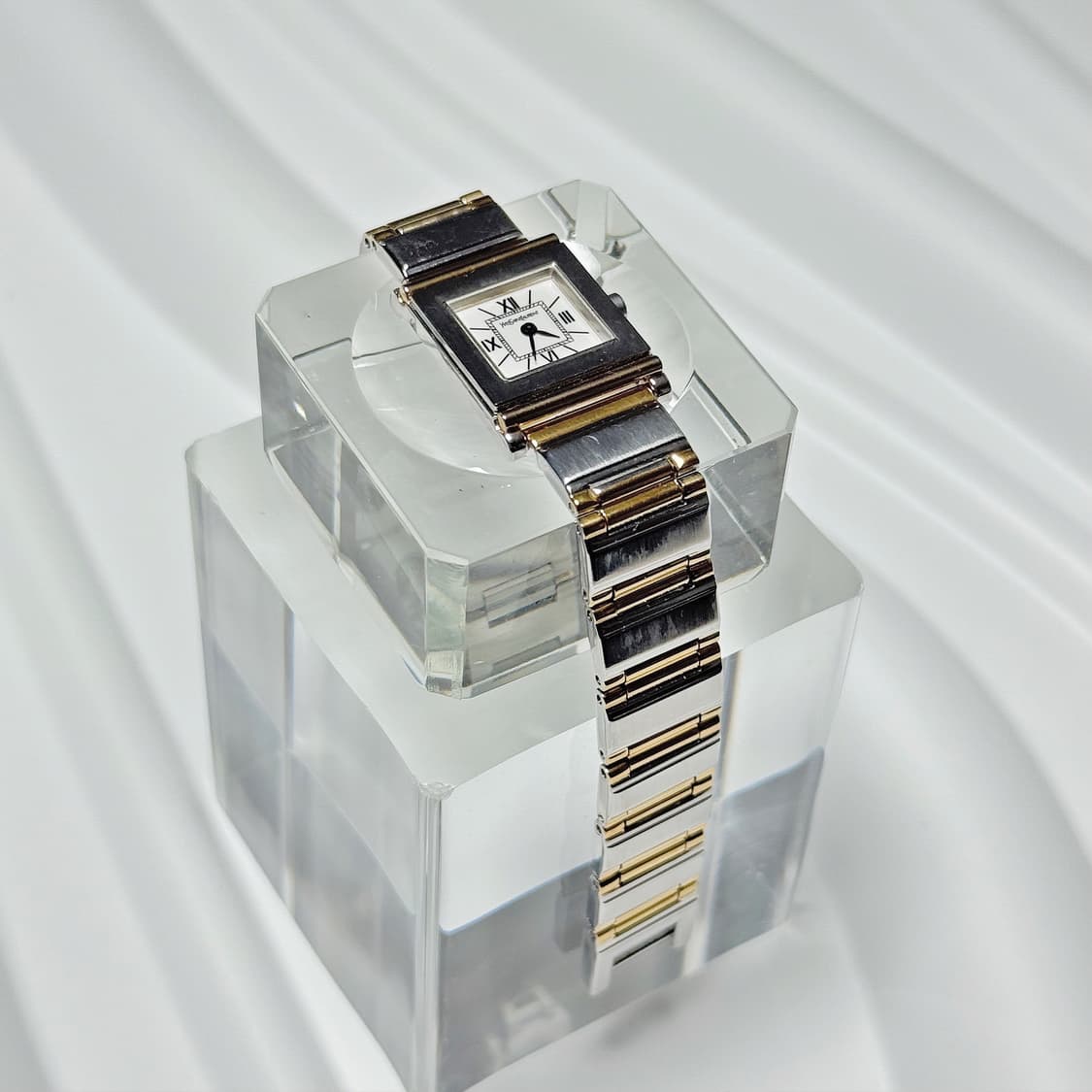 80's90's 빈티지 YSL 이브생로랑 스퀘어 콤비 워치 상품이미지6