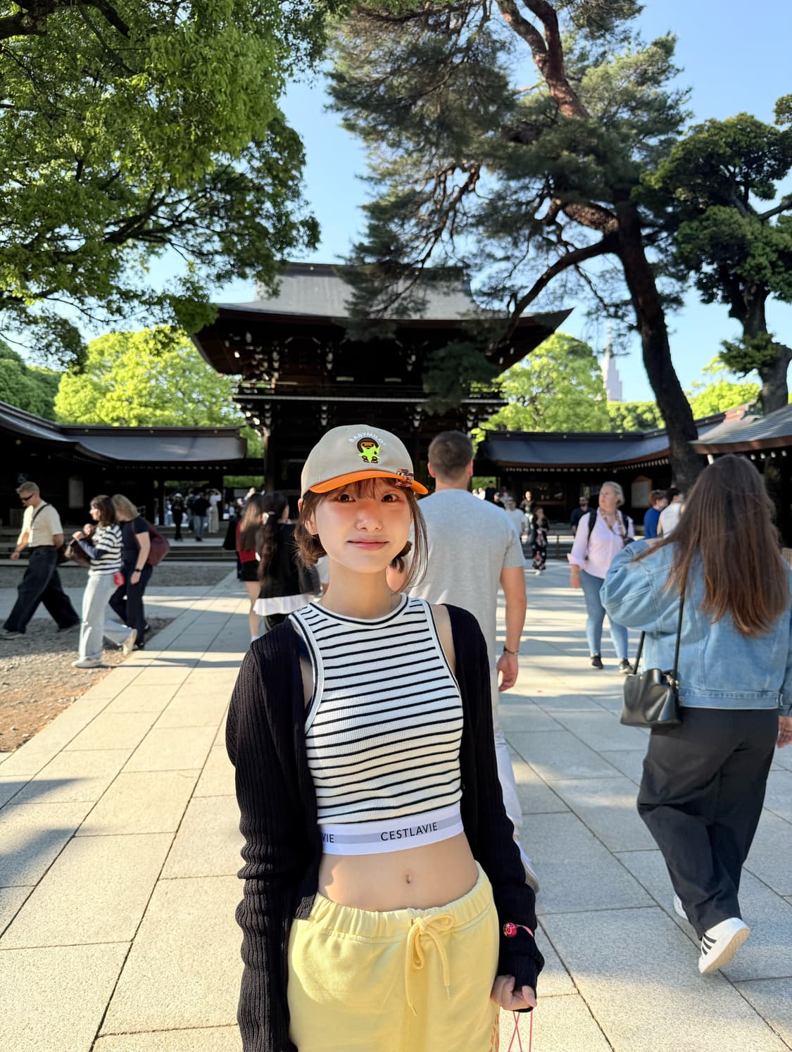 베이프 모자 조절가능 일본 하라주쿠 매장 구매 뒤에 초록끈이 귀여움 상품이미지4