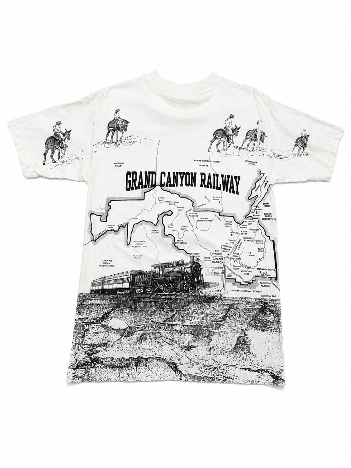Grand Canyon Railway 올오버 프린트 티셔츠 상품이미지7