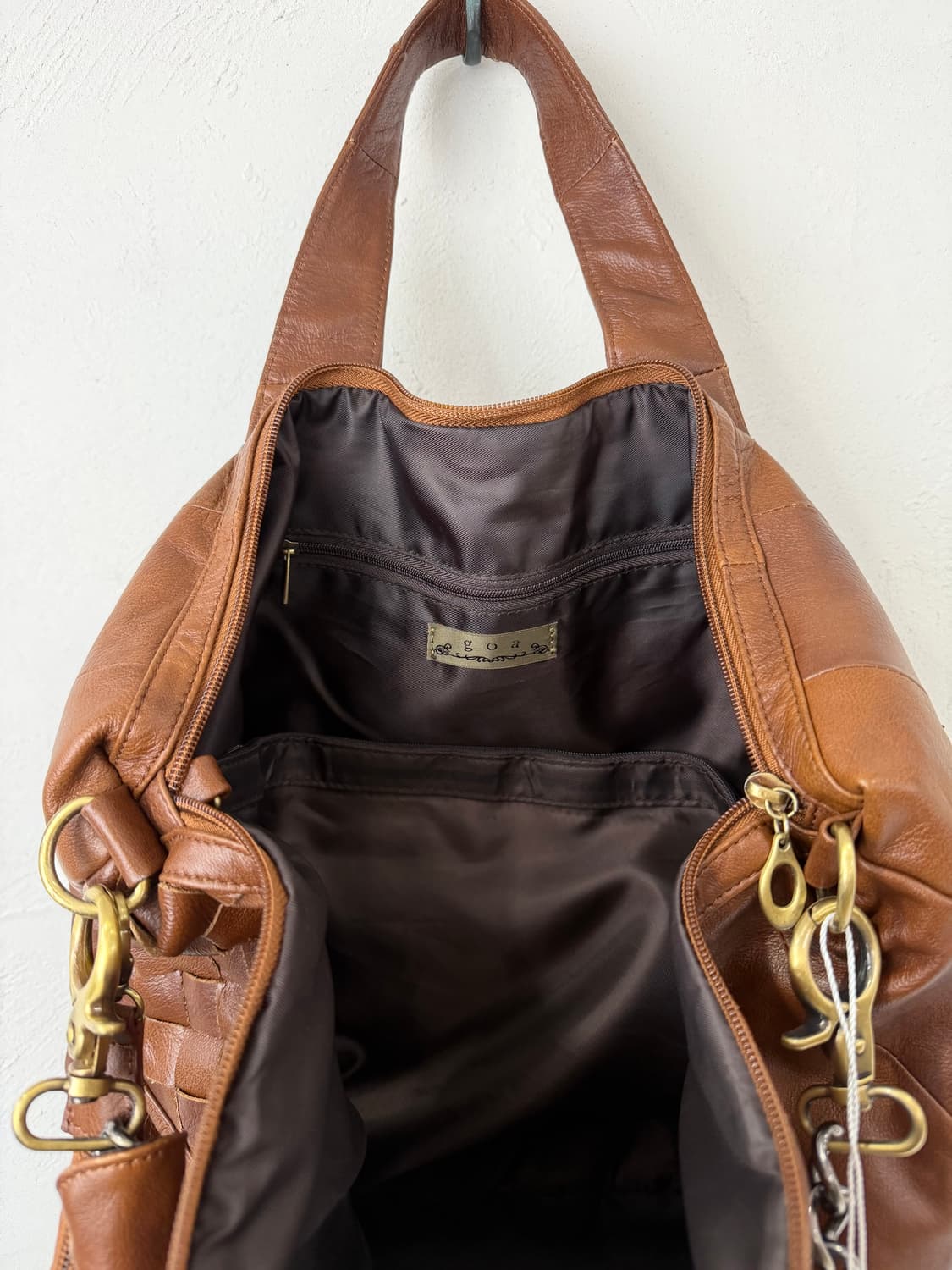 GOA 고아 위빙 레더백 with 디테쳐블 체인 상품이미지4