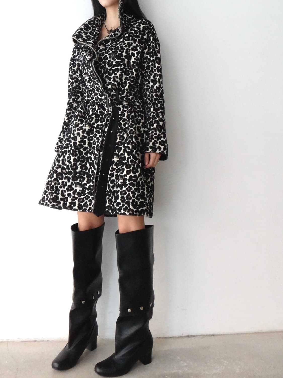 TIME flower drape jacket / black 상품이미지8
