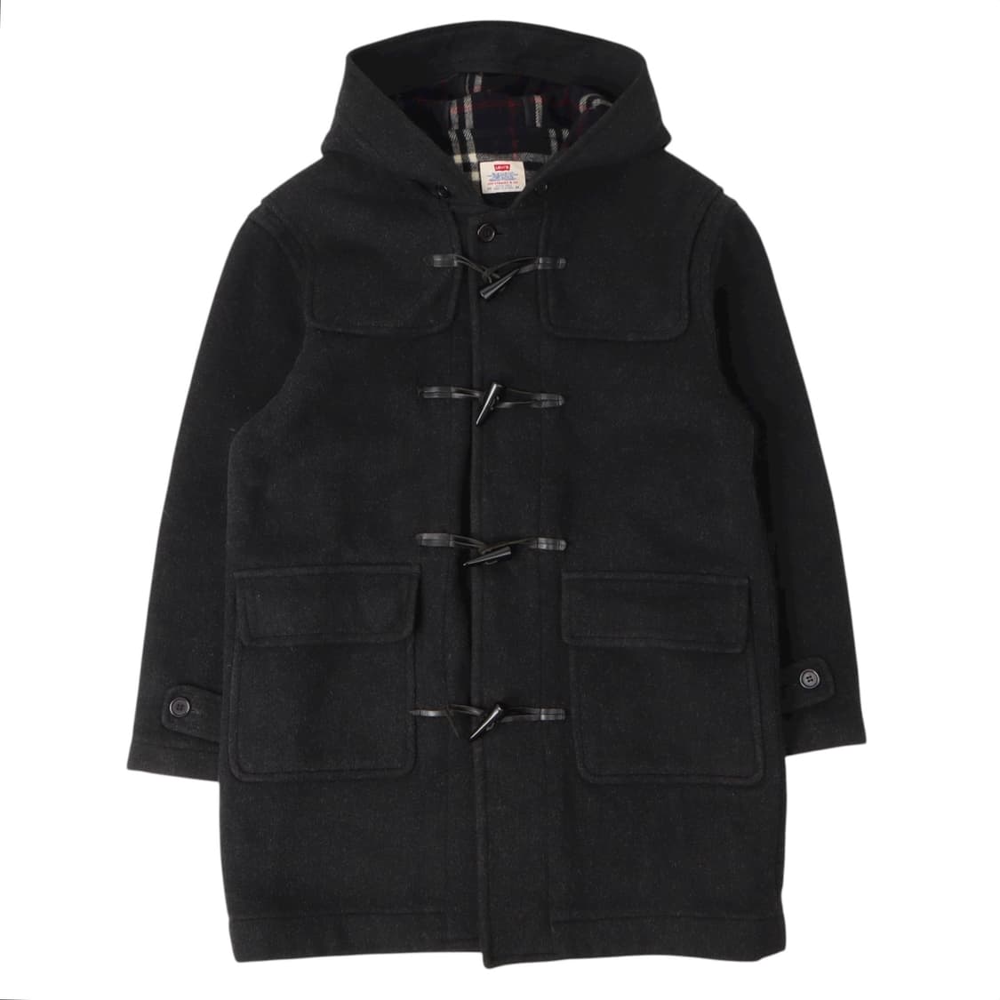 리바이스 2000s 챠콜 울 더플코트 상품이미지1