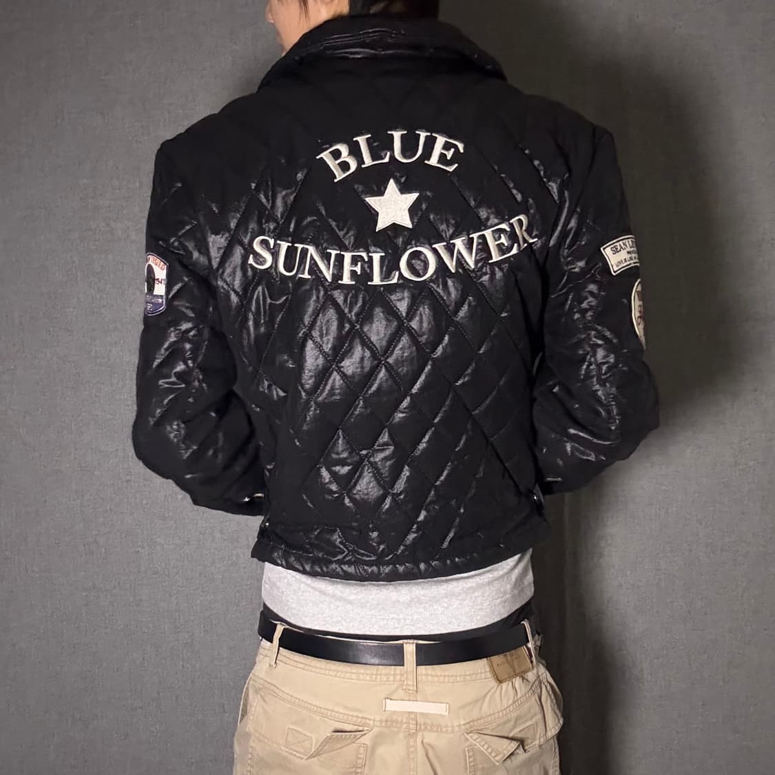 blue sunflower 퀄팅 라이더 자켓 상품이미지1