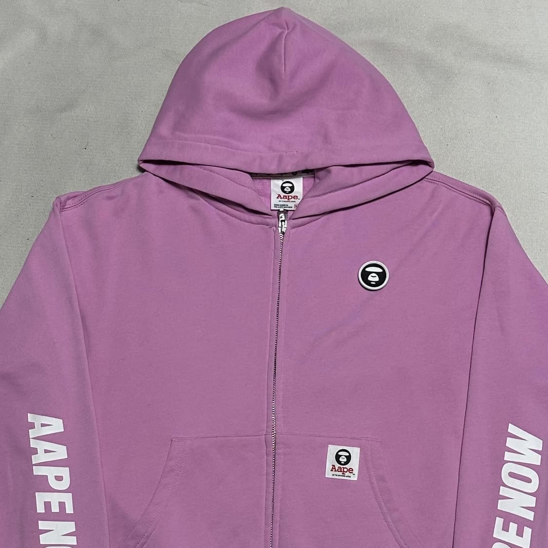 XS 에이프 나우 핑크 후드 집업 상품이미지1