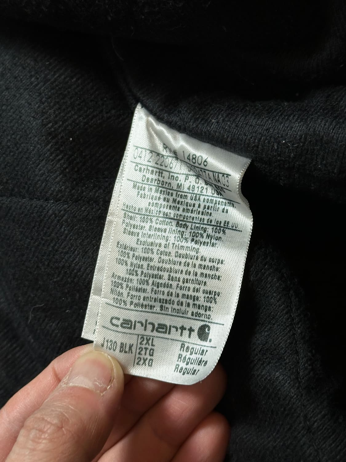 OG 칼하트 J130 액티브 자켓 칼하트 BLK 아이유 상품이미지9