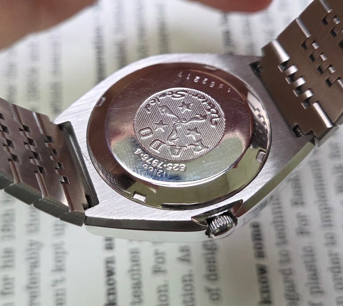 빈티지 라도 콘웨이 데이데이트 퍼플블루 오토매틱 브레이슬릿 ver. 상품이미지7