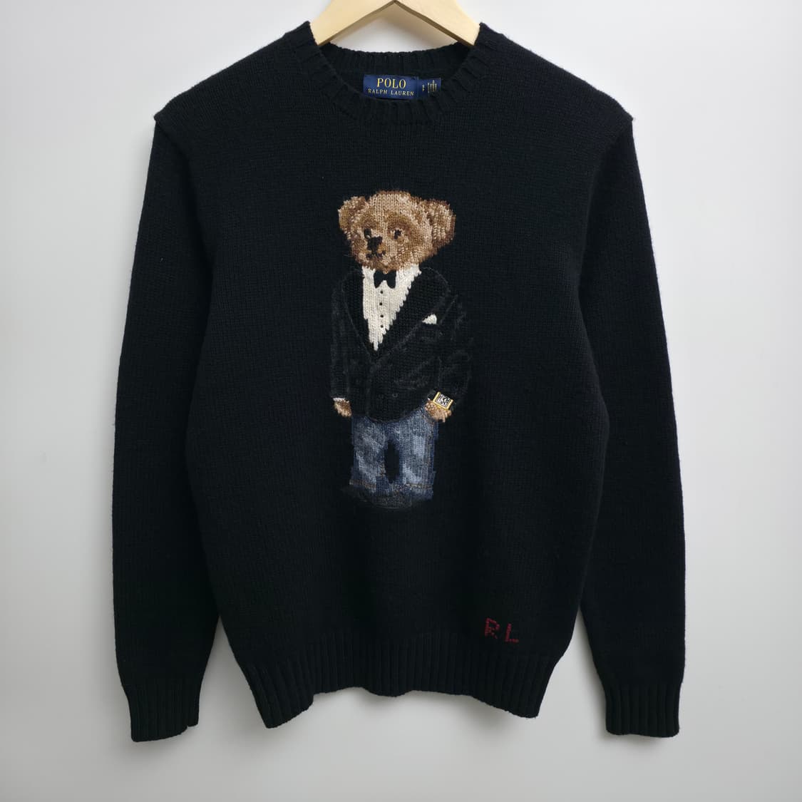 [S]폴로 랄프로렌 폴로베어 캐시미어 니트 블랙 상품이미지1