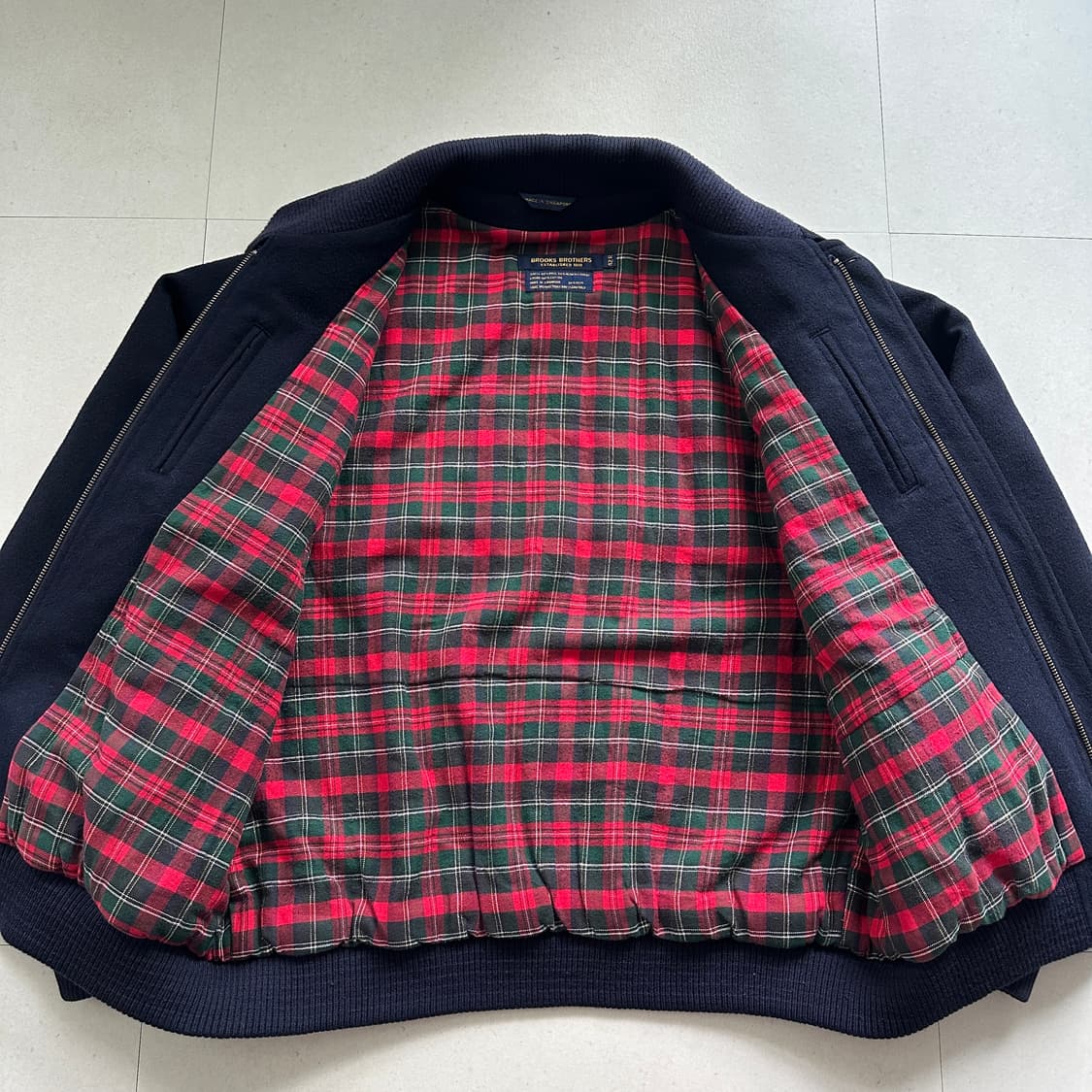90s 브룩스브라더스 울 로덴 알파카 블루종 헤링턴 자켓 42R 상품이미지6