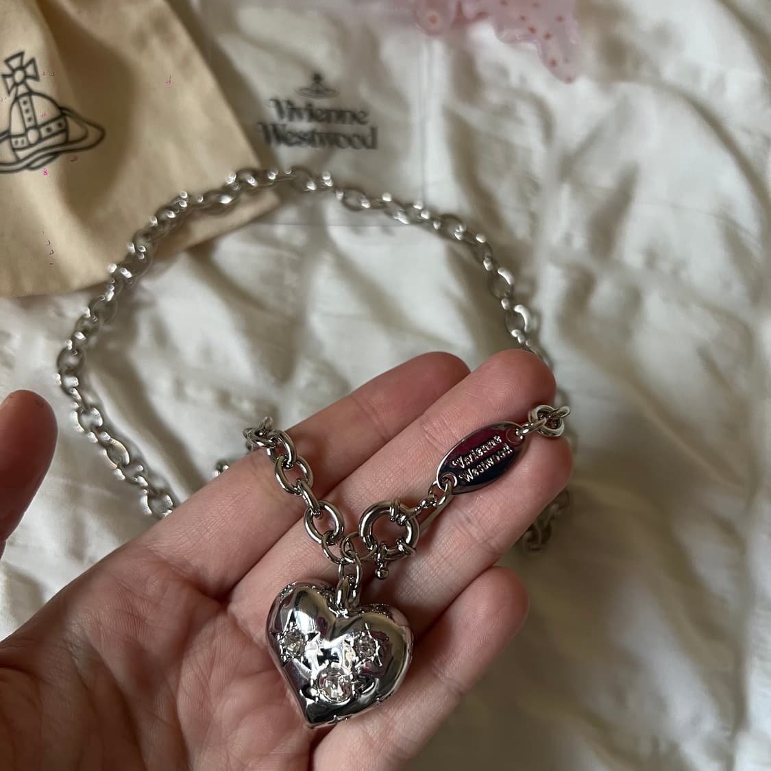 비비안웨스트우드 리 하트 펜던트 네크리스 상품이미지9